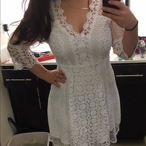 NWT white eyelet dress